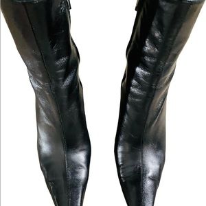 Vintage Stuart Weitzman Black Leather Heeled Boots